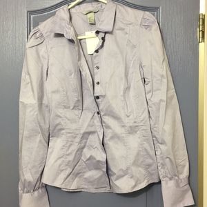 💜 NWT H&M button down shirt. Size:8